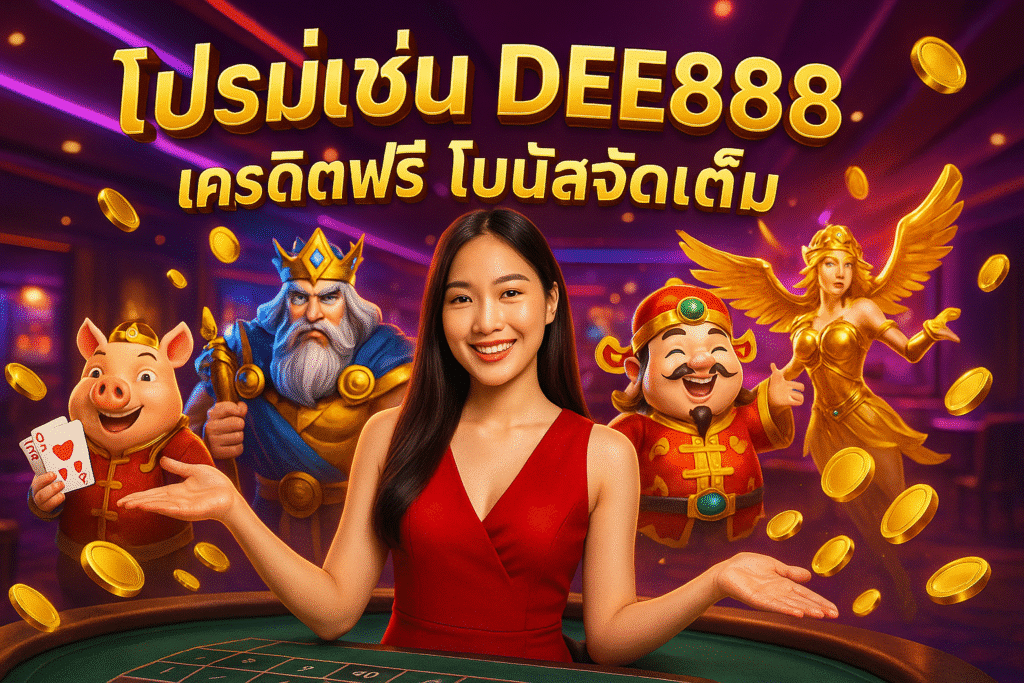 โปรโมชั่น DEE888 เครดิตฟรี โบนัสจัดเต็ม