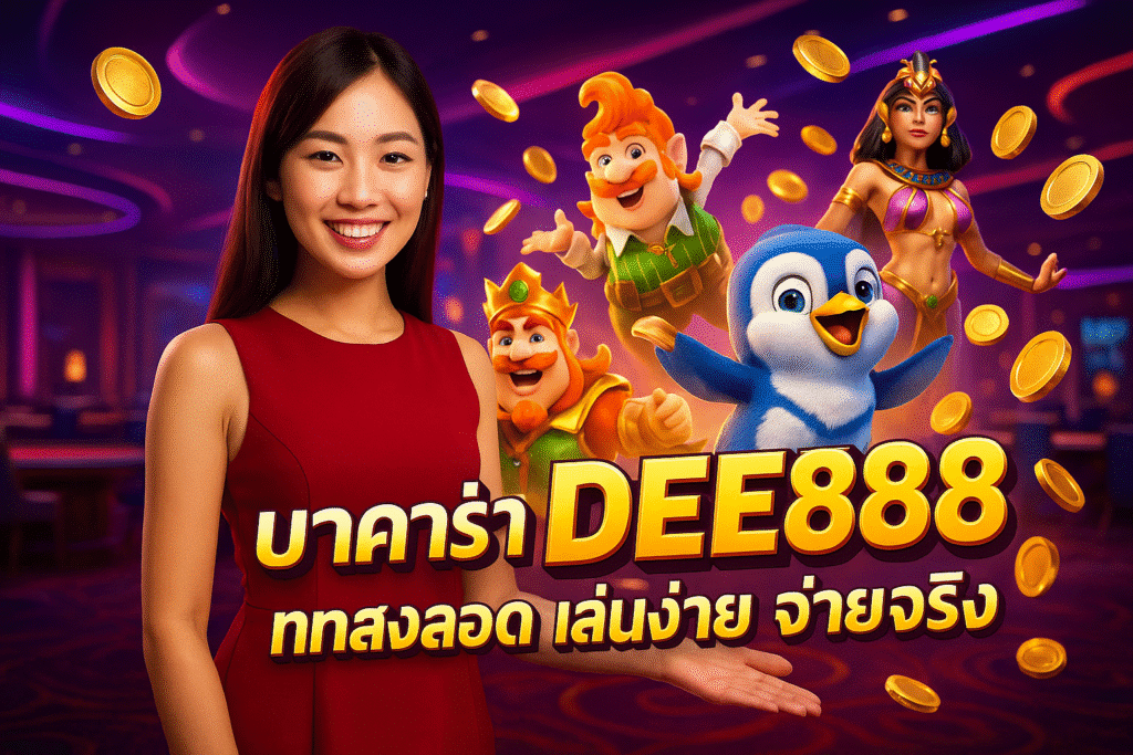 บาคาร่า DEE888 ถ่ายทอดสด เล่นง่าย จ่ายจริง