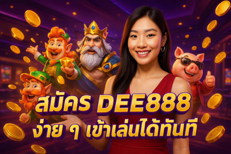 สมัคร DEE888 ง่าย ๆ เข้าเล่นได้ทันที