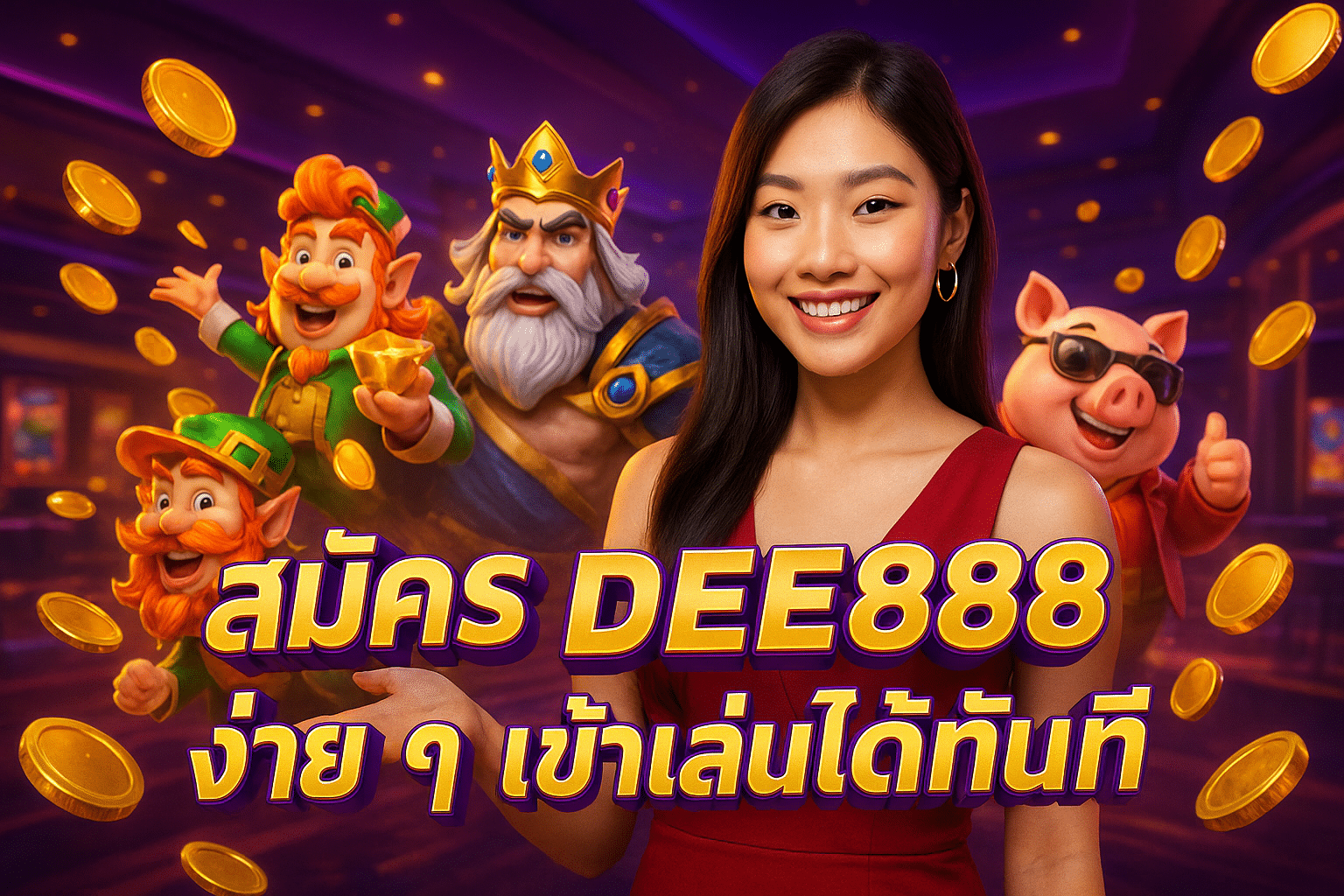 สมัคร DEE888 ง่าย ๆ เข้าเล่นได้ทันที